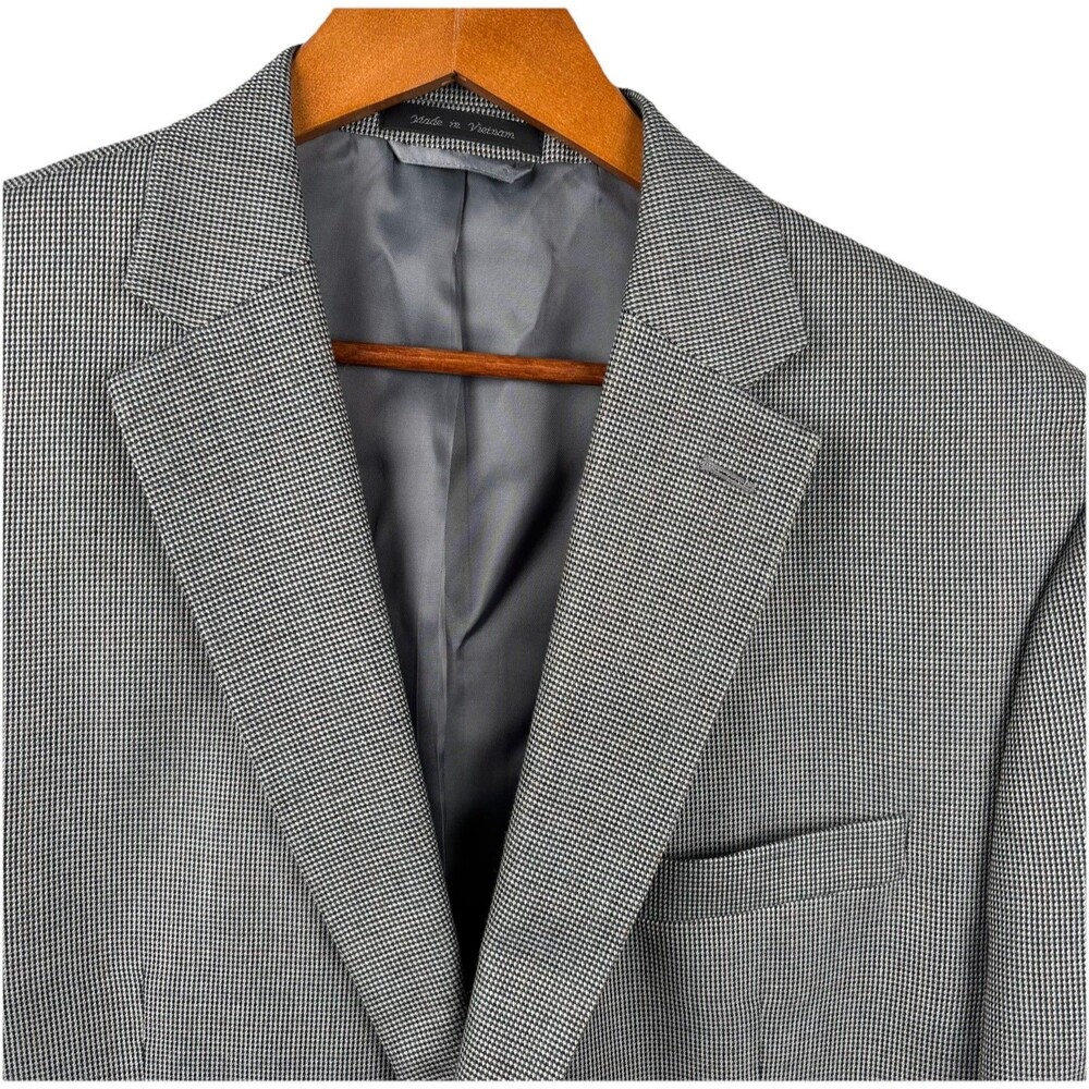Lauren Ralph Lauren Men’s 46R Sport Coat Gray/Black Suit Coat Blazer